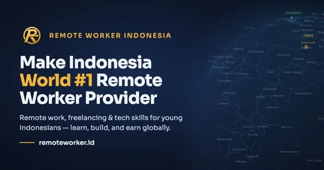 Remote Worker Indonesia: Make Indonesia World #1 Remote Worker Provider